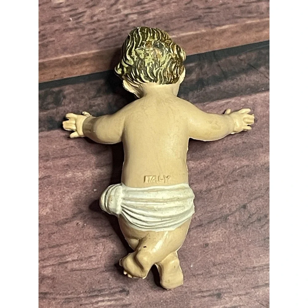 Mary,Joseph,Depose Italy,Nativity Figurines,Vintage,Set/3 Missing Manger